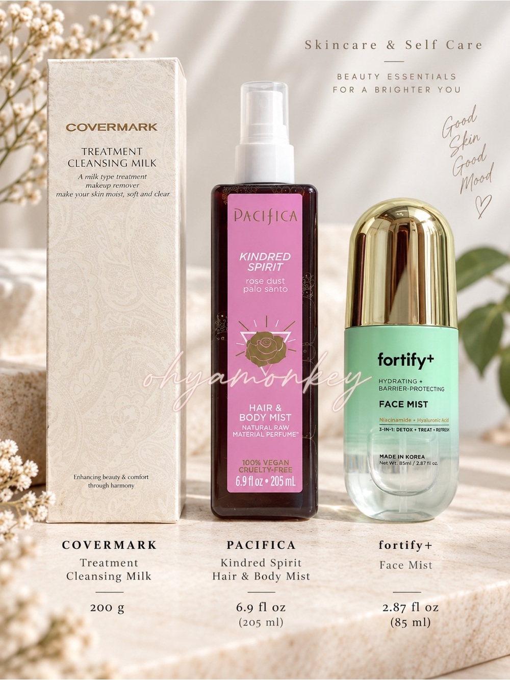 Pacifica Covermark Fortify+ Cleansing Milk and Mists Bundle